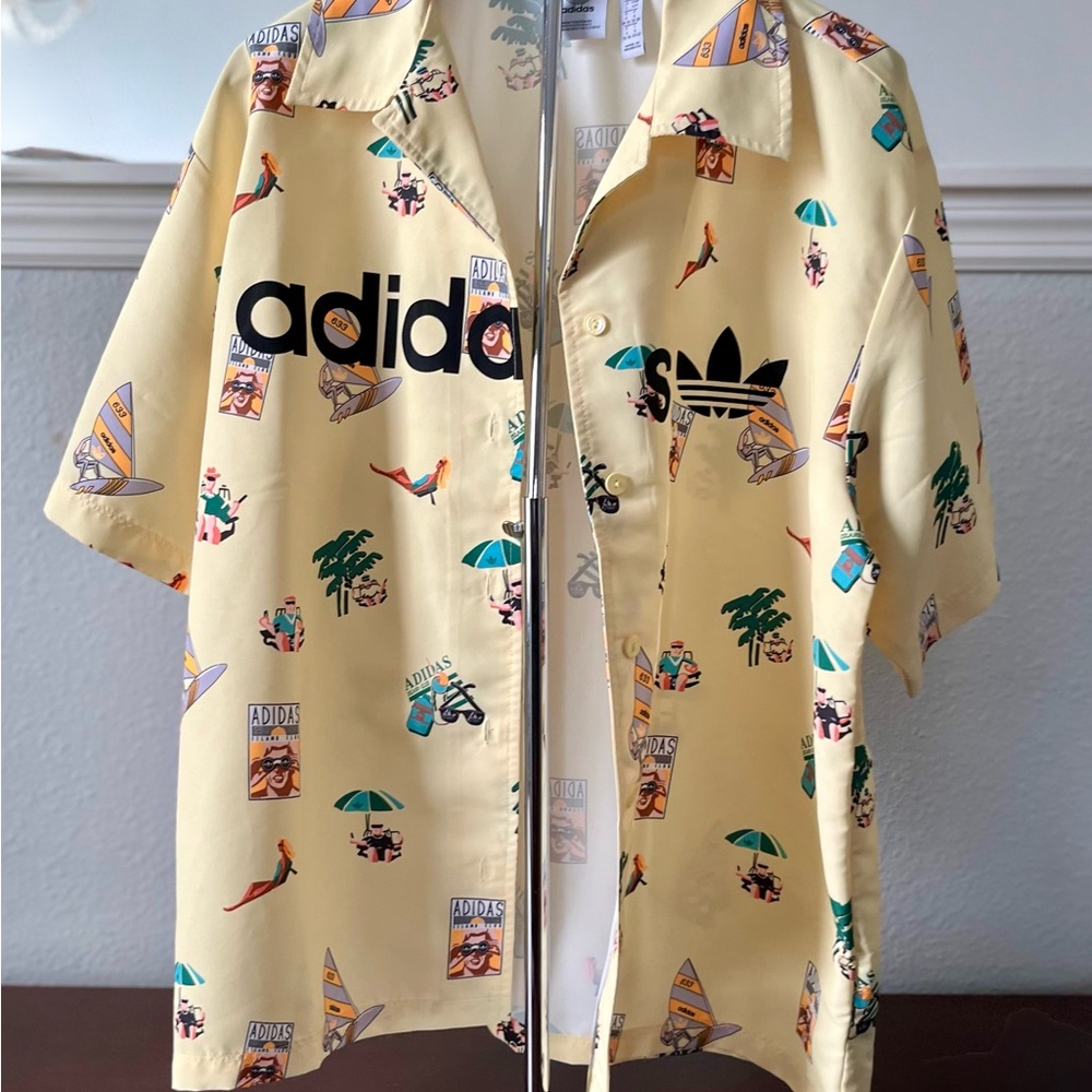 Adidas Cream Graphic Shirt